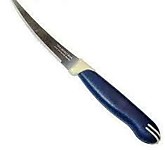 Нож Tramontina 125мм тонкий синяя пласт. ручка 23512/215 (12)